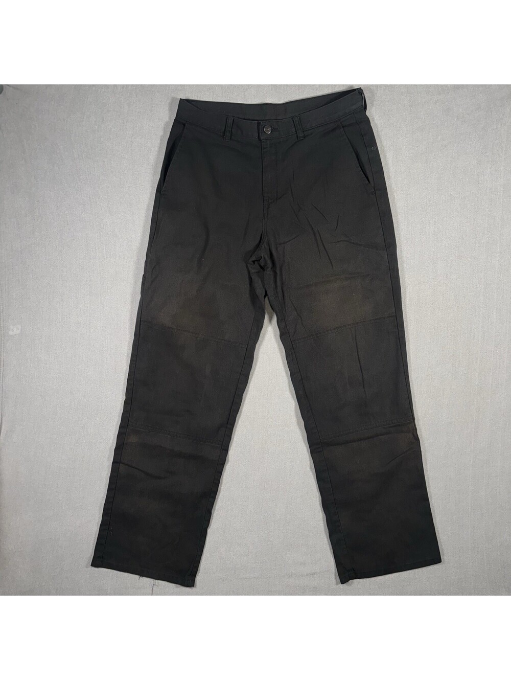 Dickies Skateboarding Pants Mens Approximately 32x29 Black Grunge Logo Faded